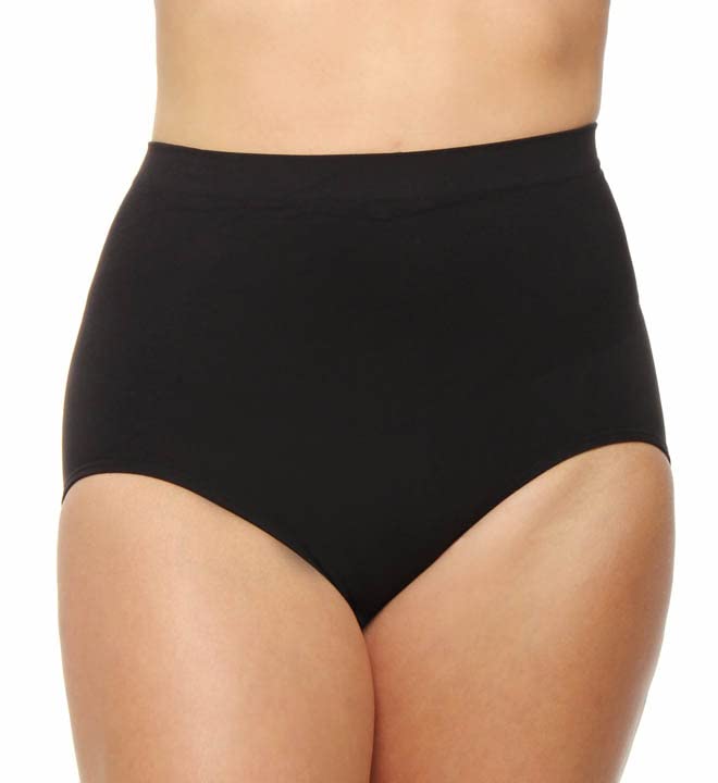 Bali Women's Ultra Control Shapewear Briefs, Black, X-Large