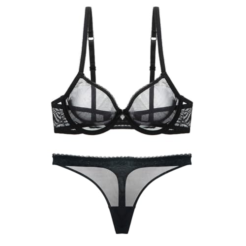 Varsbaby Lace Push Up Transparent Everyday Bra Set