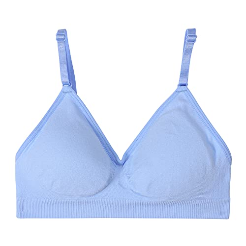 HIVOF Girls Adjustable Strap Camisole Bra - 5 Pack (Small)