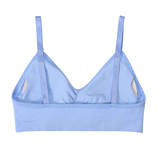 HIVOF Girls Adjustable Strap Camisole Bra - 5 Pack (Small)