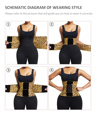 Leopard XL Neoprene Waist Trainer for Women