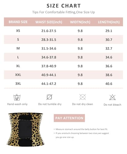 Leopard XL Neoprene Waist Trainer for Women