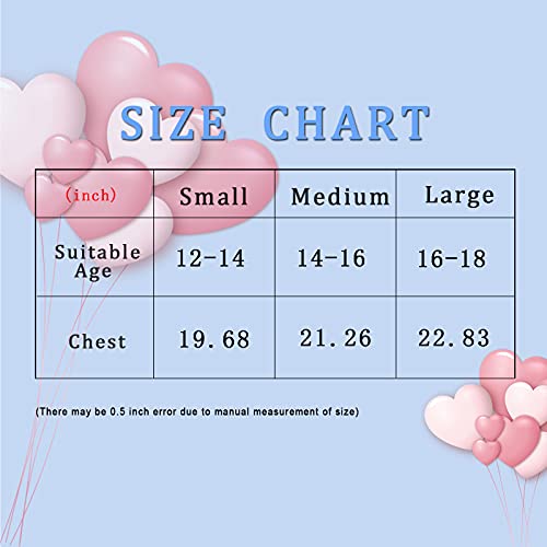 HIVOF Girls Adjustable Strap Camisole Bra - 5 Pack (Small)