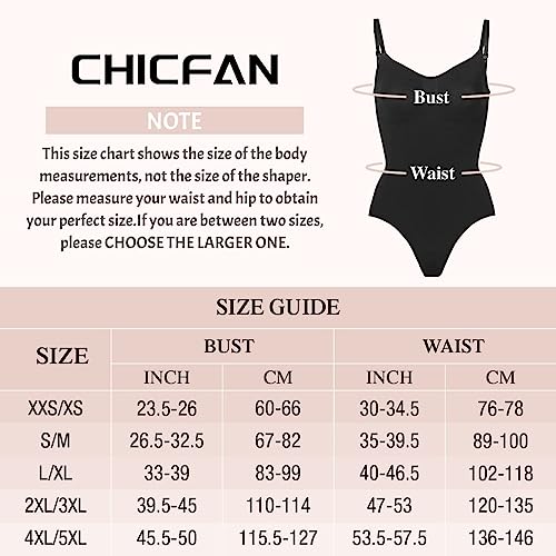 CHICFAN Plus Size Thong Shapewear Bodysuit
