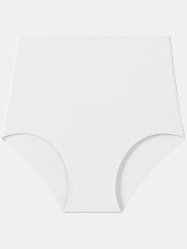 habibee Tummy Control High Waisted Seamless Panties, White