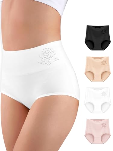 MEIYATING High Waisted Tummy Control Ladies Panties Pack