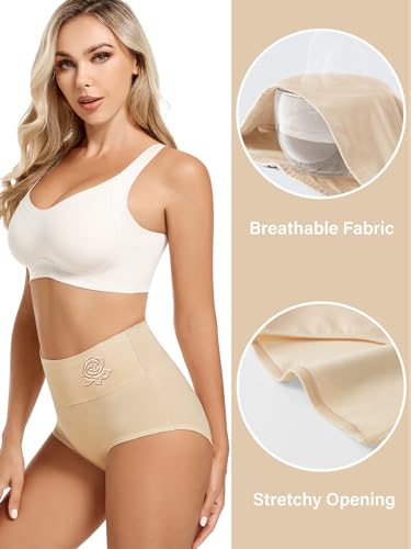 MEIYATING High Waisted Tummy Control Ladies Panties Pack