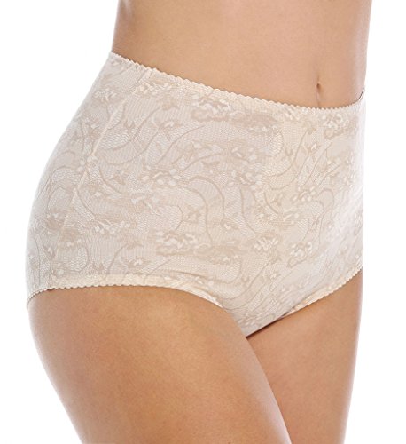 Bali Cotton Light Control Shapewear Briefs 2-Pack, Nude/Lace
