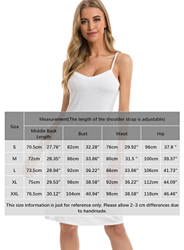 Vlazom Women's V-Neck Cami Slip Chemise