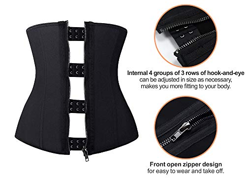YIANNA Latex Waist Training Corset, Underbust Body Shaper