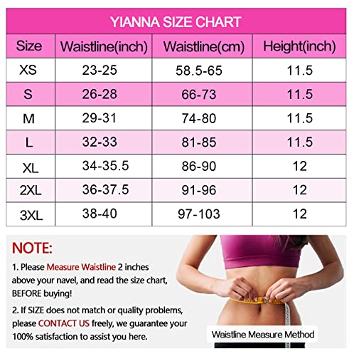 YIANNA Latex Waist Training Corset, Underbust Body Shaper