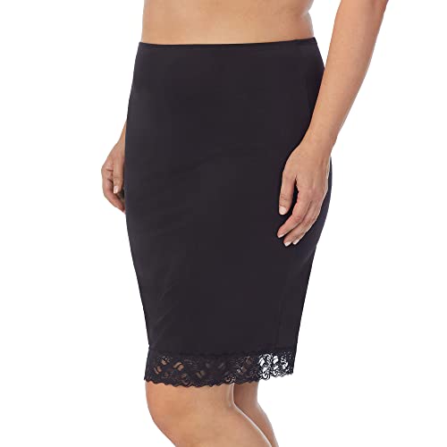 Jones NY Women's Silky Touch Anti-Cling Half Slip, Black