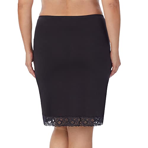 Jones NY Women's Silky Touch Anti-Cling Half Slip, Black