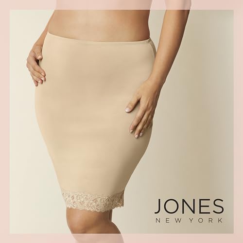 Jones NY Women's Silky Touch Anti-Cling Half Slip, Black