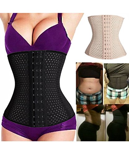 ACPLK Women's Waist Trainer Body Shaper Steel Boned