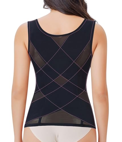 Nebility Black Waist Trainer Corset Shapewear for Women