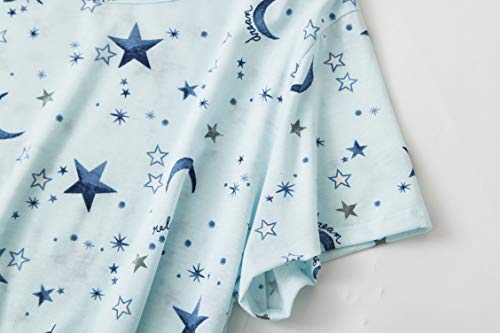 3-Pack Women's Cotton Nightgown Sleepwear with Short Sleeves