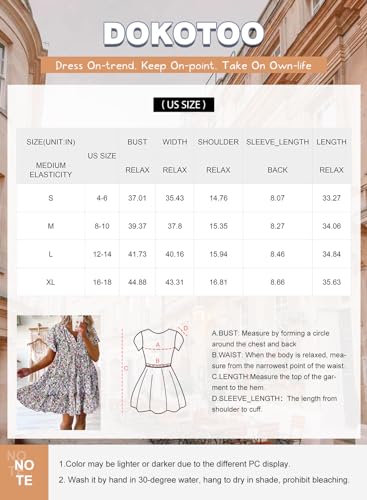 Boho Floral V Neck Babydoll Mini Dress