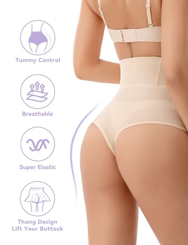 Esa Liang High-Waisted Nude Thong Shapewear