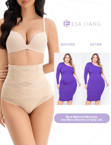 Esa Liang High-Waisted Nude Thong Shapewear