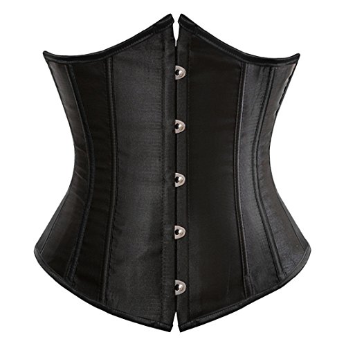 Zhitunemi Satin Underbust Corset Bustier Plus Size Top