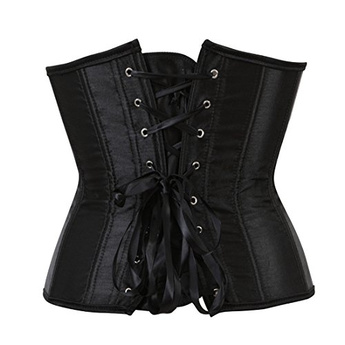 Zhitunemi Satin Underbust Corset Bustier Plus Size Top