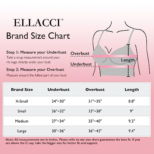 ELLACCI Lace Rhinestone Bustier Crop Top for Sexy Women