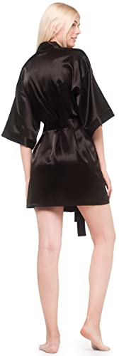 Bridal Party Satin Kimono Robes - Silk Lightweight