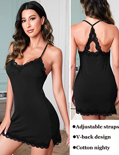 Avidlove Sexy Lace Nightgown Chemise Slip Sleepwear