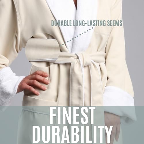 Luxurious Unisex Microfiber Bath Robe by MONARCH