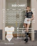 MANGOPOP Women's Short Sleeve Bodysuit in Round Neck