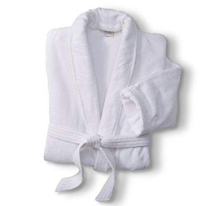 Marriott White Terry Velour Hotel Robe - One Size