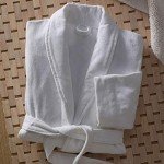 Marriott White Terry Velour Hotel Robe - One Size