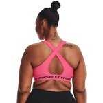 Under Armour Crossback Mid Bra, Cerise/Black, 3X