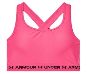 Under Armour Crossback Mid Bra, Cerise/Black, 3X