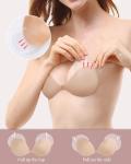 Sticky Push Up Bra - 2 Pairs - Black/Nude