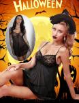 Avidlove Lace Babydoll Lingerie Nightgown for Women Black
