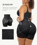 FeelinGirl Butt Lifter Tummy Control Shapewear Black Shorts