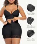 FeelinGirl Butt Lifter Tummy Control Shapewear Black Shorts