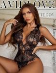 Avidlove Lace Deep V Teddy Mini Babydoll Fairy