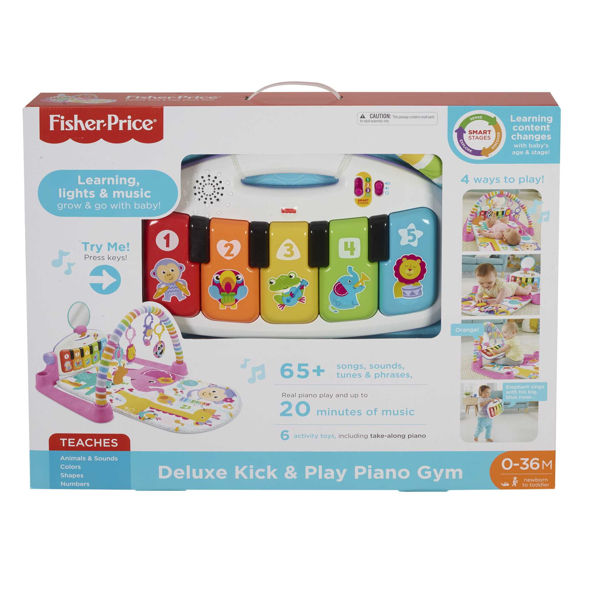 Fisher-Price Pink Piano Gym Playmat with Toy
