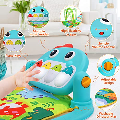 Dinosaur Baby Gym Play Mat with Music