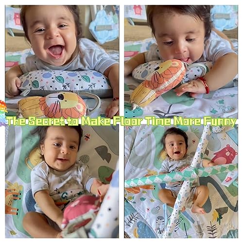 Bellababy 4-in-1 Tummy Time Gym Mat (Blue)