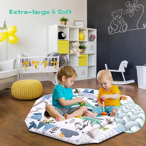 Bellababy 4-in-1 Tummy Time Gym Mat (Blue)
