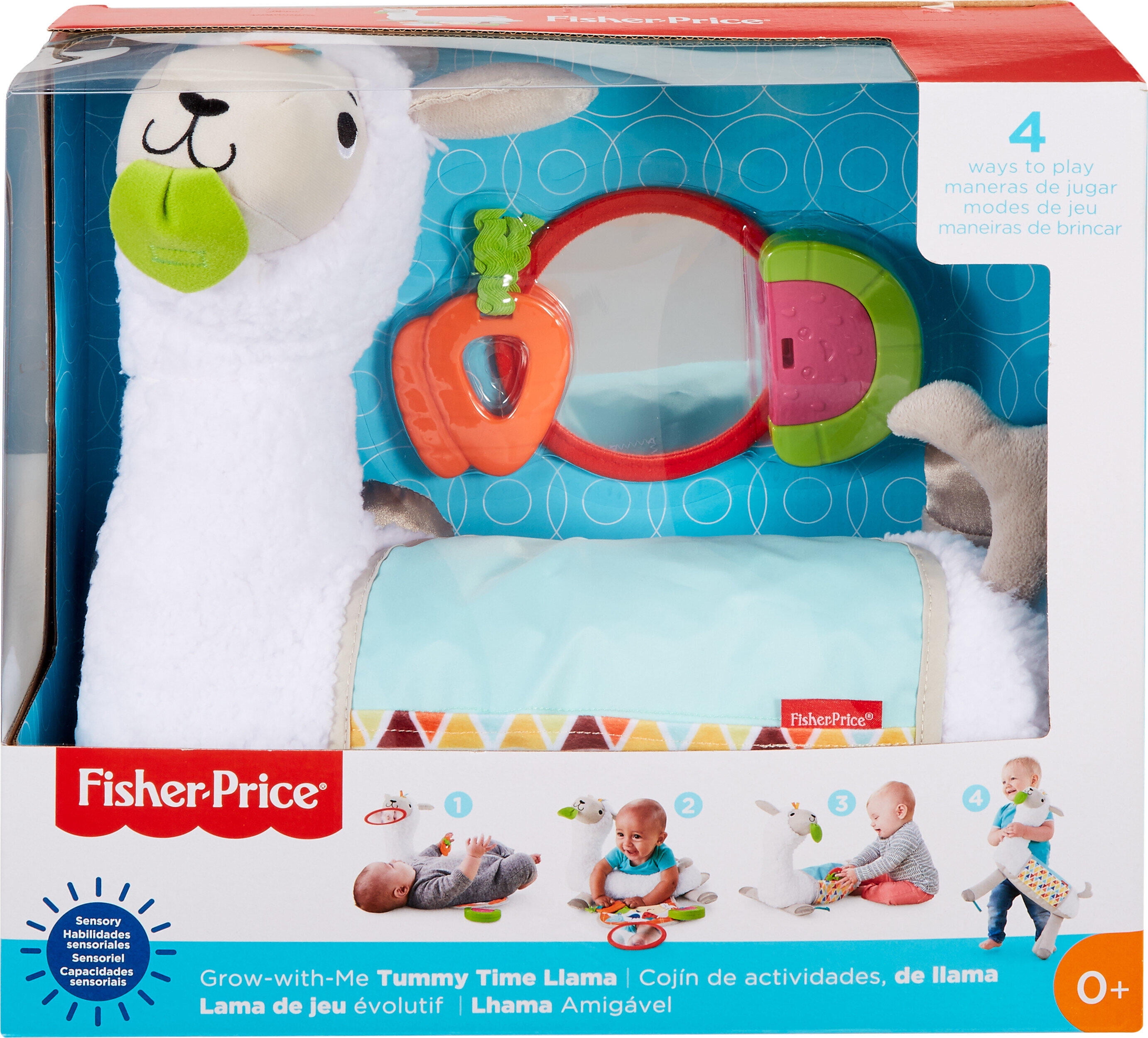Fisher-Price Llama Tummy Time Wedge & Toys