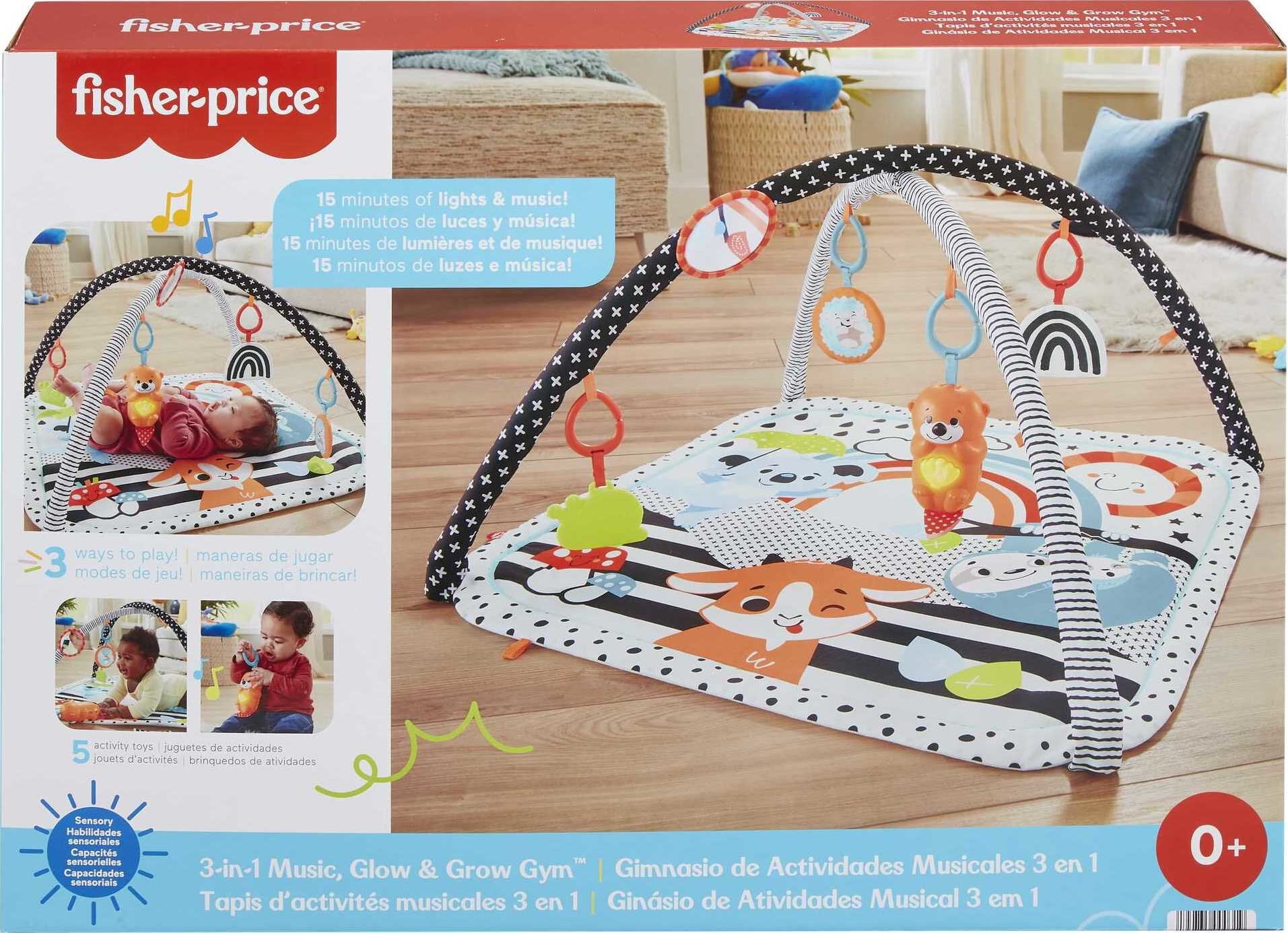 Music Glow Grow Gym Playmat with Toys