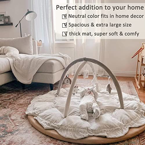 Plush 5-in-1 Baby Gym Grey