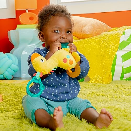 Safari Soother Rattle & Teether for On-The-Go