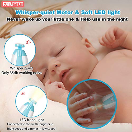 Electric Baby Nail Trimmer Kit by FANSIDI