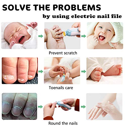 Electric Baby Nail Trimmer with LED Light